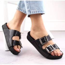 Comfortable women's slippers, scented, elastic, rubber, black, Zaxy HH285157 1