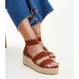 Minna brown wedge sandals 1