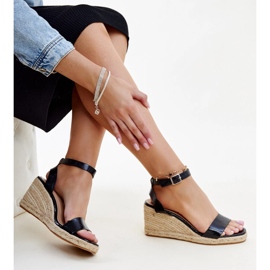 Zuhura black wedge sandals 1