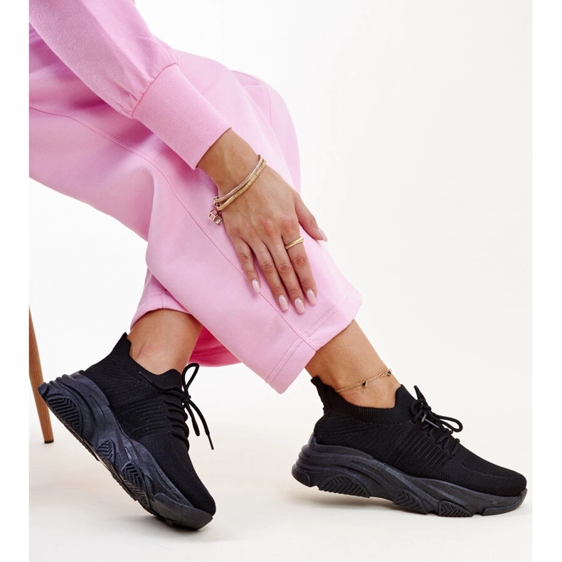 Black sneakers with a massive Kassi sole 1