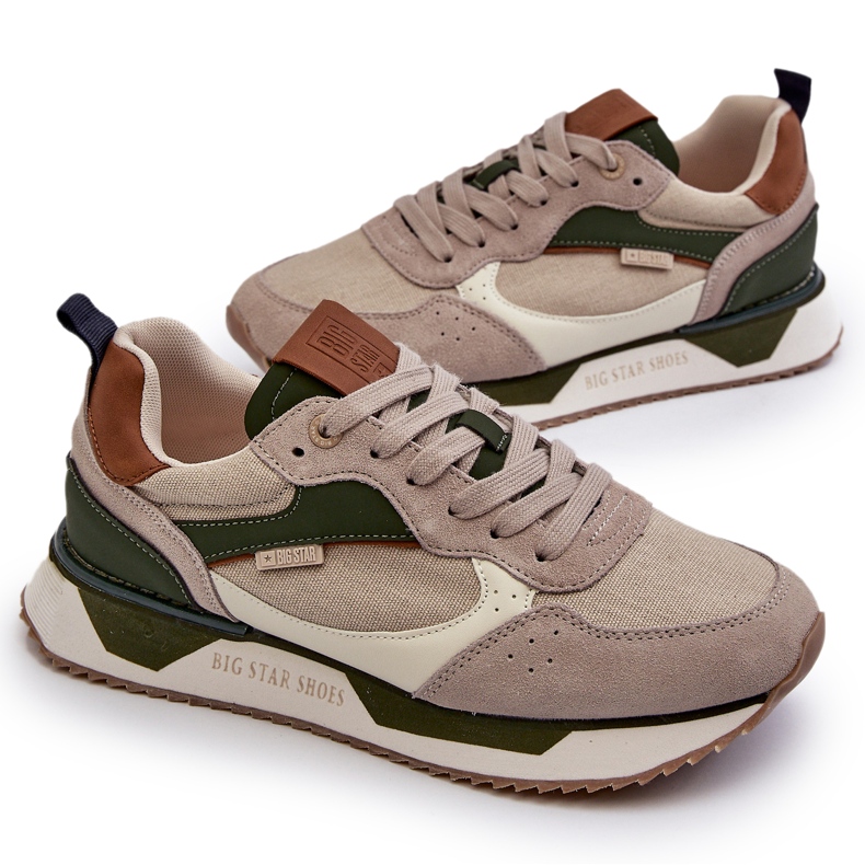 Men's Sneakers Memory Foam System Big Star NN174349 Beige 4