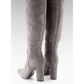 Over-the-knee boots C76P Gray grey 1