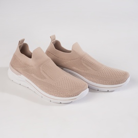 Powder-colored women's fitness shoes pink 1