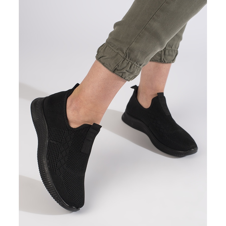 Black women's slip-on sports shoes 2 Black women's slip-on sports shoes 2