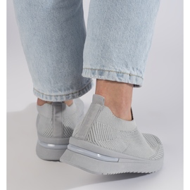 Gray slip-on sports shoes grey 2