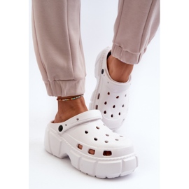 Women's Foam Flip-Flops On A Massive Sole, White Witima 4