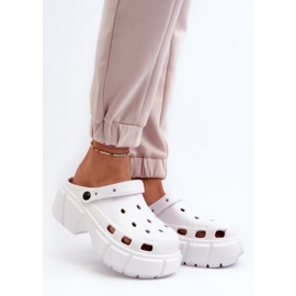 Women's Foam Flip-Flops On A Massive Sole, White Witima 2 Women's Foam Flip-Flops On A Massive Sole, White Witima 2