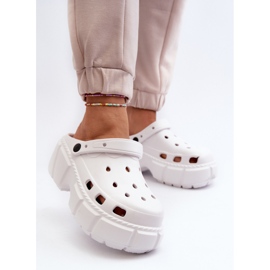 Women's Foam Flip-Flops On A Massive Sole, White Witima 3