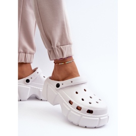 Women's Foam Flip-Flops On A Massive Sole, White Witima 5