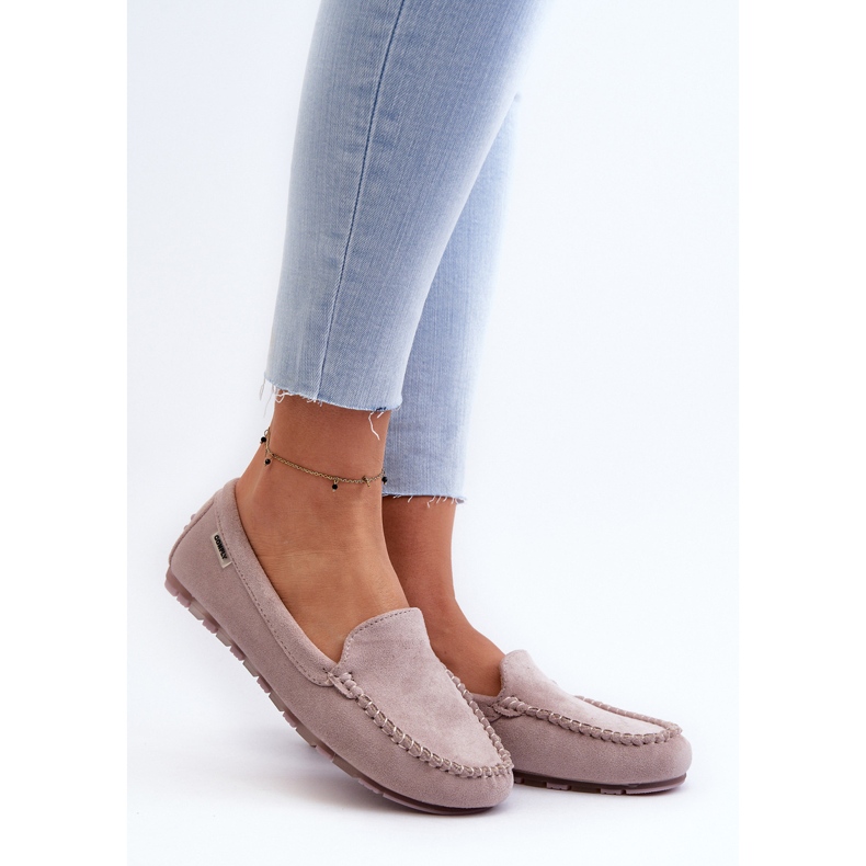 Women's Eco Suede Moccasins, Purple Amrutia 2