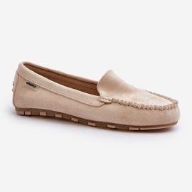 Women's Eco Suede Moccasins Beige Amrutia 1