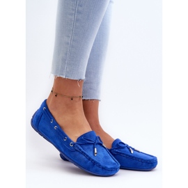 Women's Blue Si Passione Suede Loafers 2 Women's Blue Si Passione Suede Loafers 2