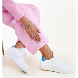 White and blue Akila sneakers 1