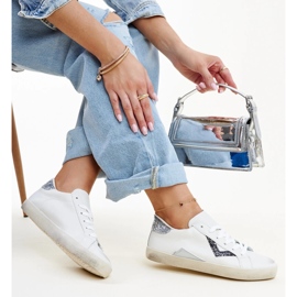 White sneakers with a worn effect by Gombol 1 White sneakers with a worn effect by Gombol 1