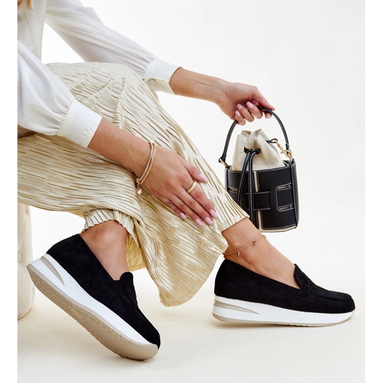 Black perforated Muna shoes 1 Black perforated Muna shoes 1