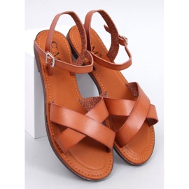 Herve Apricot women's sandals brown 1
