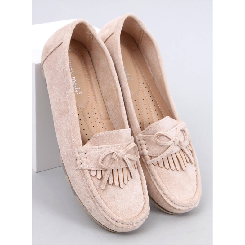 Mouton Beige suede moccasins 1