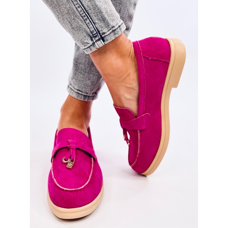 Suede loafers from Ottavia Fuchsia pink 2