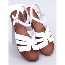 Manzo White women's flat sandals 1
