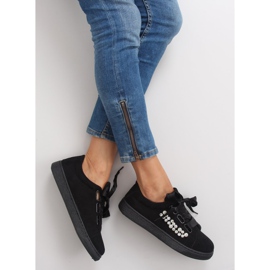 Sneakers With Pearls Black H99-11 Black 1
