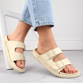 Big Star W INT2004C foam flip-flops with buckles, beige 2