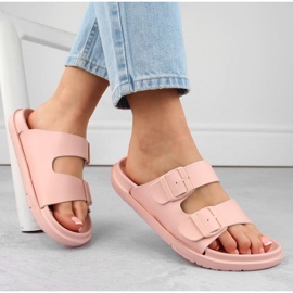 Big Star INT2004D nude foam flip-flops with buckles 1