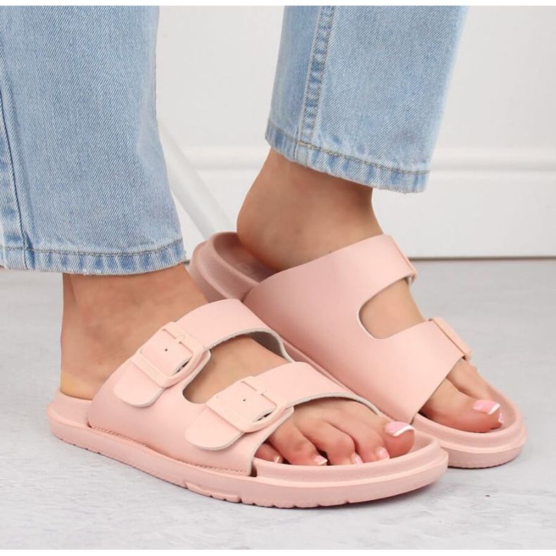 Big Star INT2004D nude foam flip-flops with buckles 2