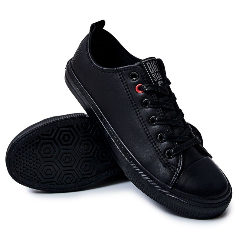 Men's Leather Sneakers Big Star JJ174005 Black 3 Men's Leather Sneakers Big Star JJ174005 Black 3