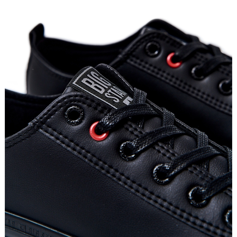 Men's Leather Sneakers Big Star JJ174005 Black 4