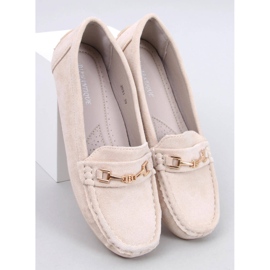 Women's suede moccasins Sourd Beige 1