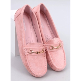 Women's suede moccasins Sourd Pink 1