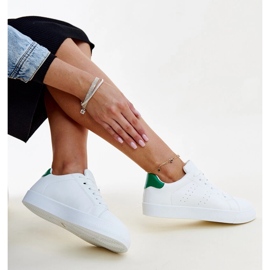 White and green Akila sneakers 1