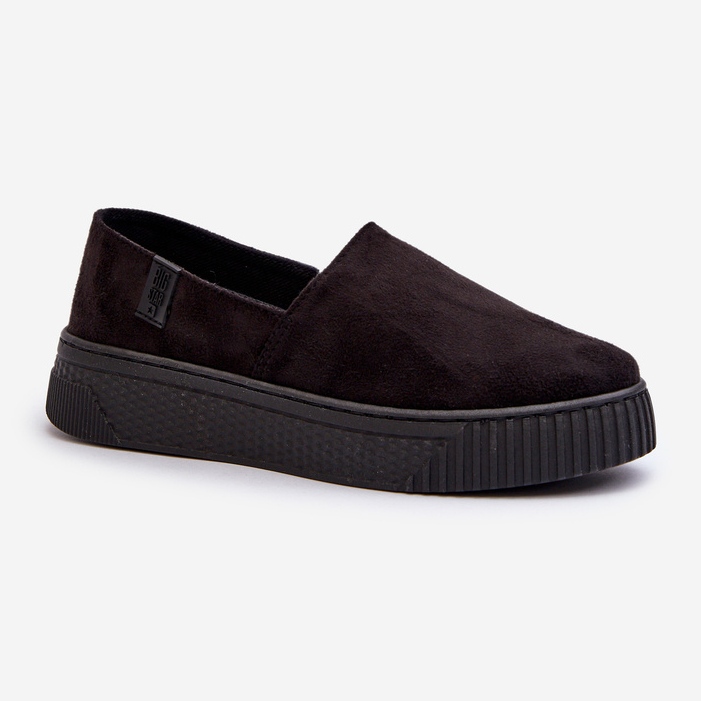 Big Star Women's Platform Sneakers NN276010 Memory Foam System Black 1