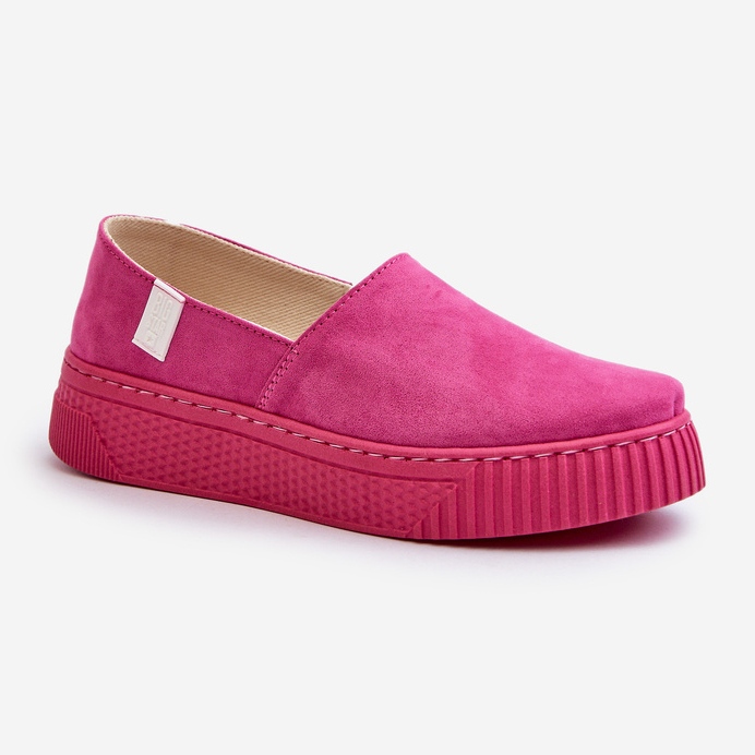 Big Star Women's Platform Sneakers NN276009 Memory Foam System Fuchsia pink 1