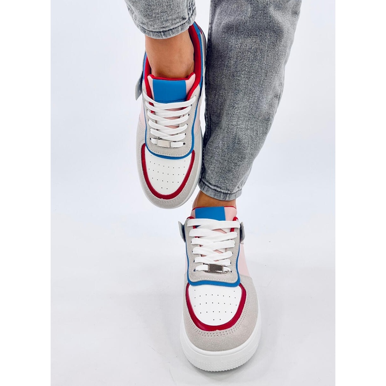 Adames Red colorful sneakers white 1