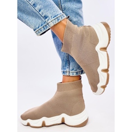 Nova Khaki sock ankle socks beige 2