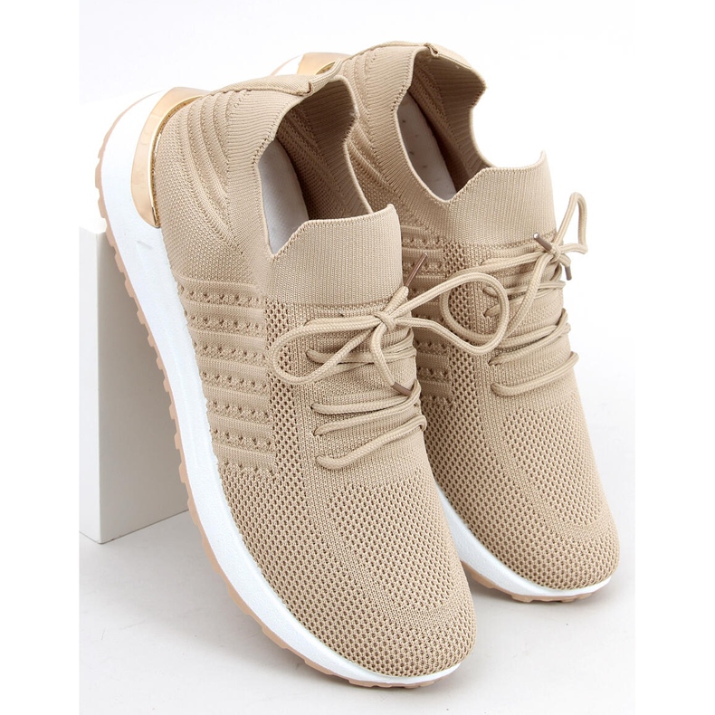 Lars D.BEIGE sock sneakers 2
