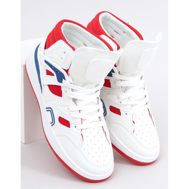 Pall White Red high-top sneakers 1