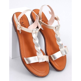 Pourta Gold women's sandals golden 1