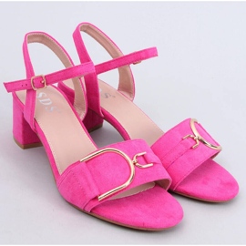 Parisy Fuchsia low-heeled sandals pink 1