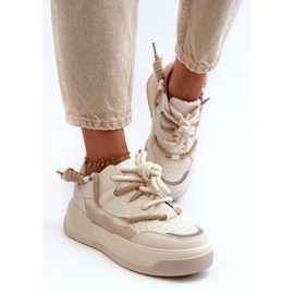 Women's Platform Sneakers Beige Moariella 1