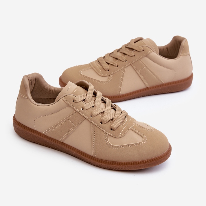 Women's Low Sneakers Beige Braidn 1