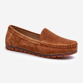 Suede Women's Moccasins Camel S.Barski LR755 brown 1 Suede Women's Moccasins Camel S.Barski LR755 brown 1