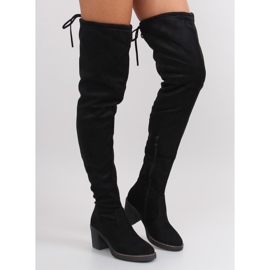 Over-boots on a comfortable heel RB06 black 1