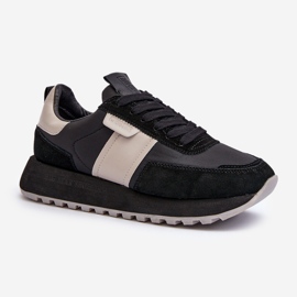 Women's Sneakers on the Big Star Platform NN274502 Memory Foam System Black 1