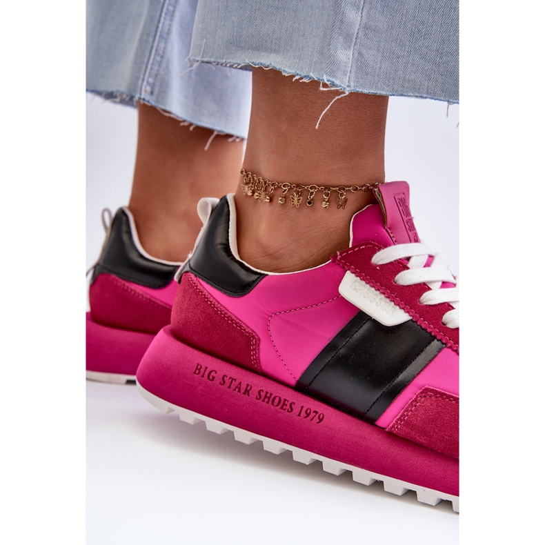 Women's Sneakers on the Big Star Platform NN274500 Memory Foam System Fuchsia pink 1