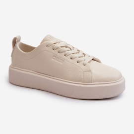 Light Women's Sneakers Big Star NN274321 Memory Foam System Beige 1