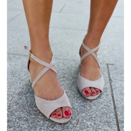 High heel sandals with Raniya leather insole grey 2 High heel sandals with Raniya leather insole grey 2