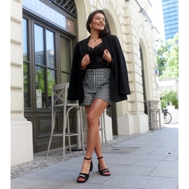 Block sandals with a Rihab leather insole black 1