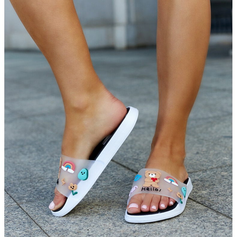 Black slippers with a rubber upper Diaspa 1